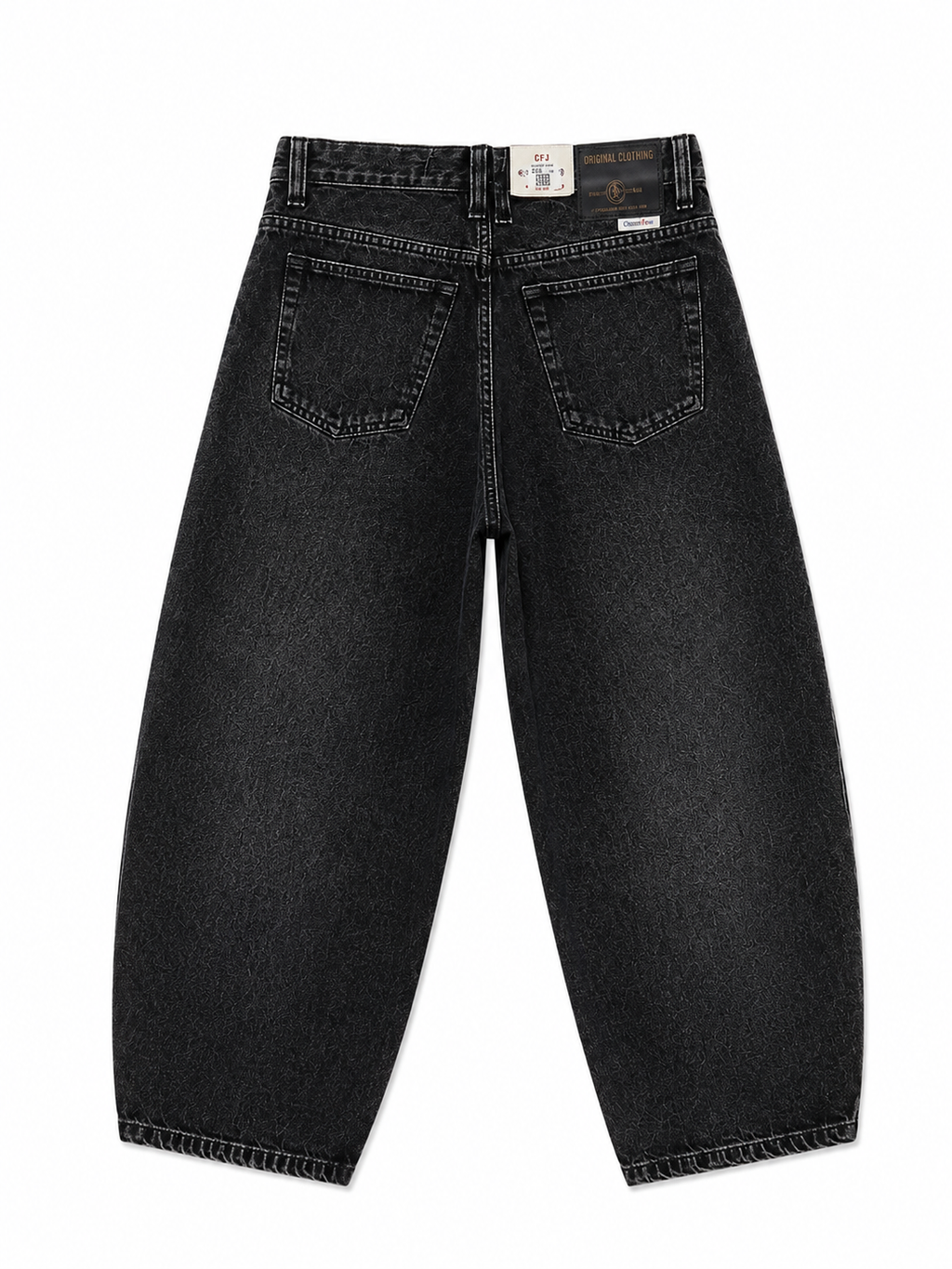 DENIM BAGGY SUN FADE BLACK