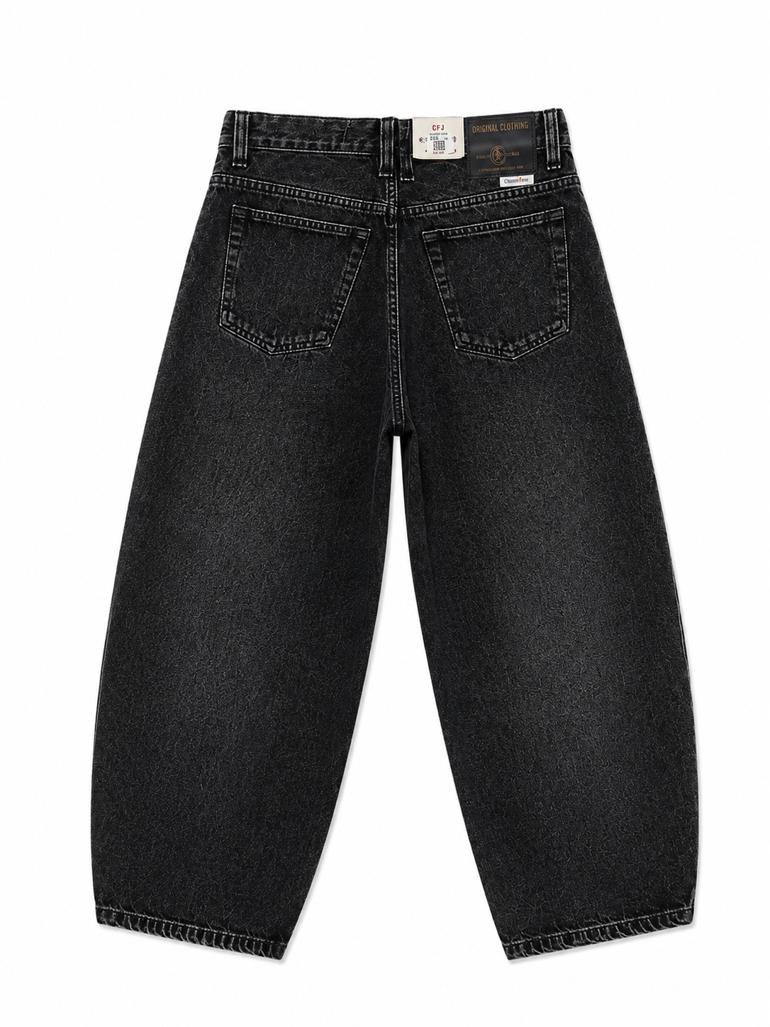 DENIM BAGGY SUN FADE BLACK